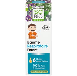 Respiratory balm for Kids, with 6 organic essential oils - So'bio étic - Massage and relaxation
