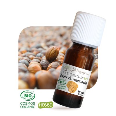 Huile essentielle Noix de muscade Bio - Joli'Essence - Diy ingredients