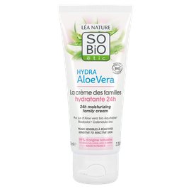24h Moisturizing family cream, sensitive to reactive skin - Hydra Aloe Vera - So'bio étic - Face - Baby / Children - Body