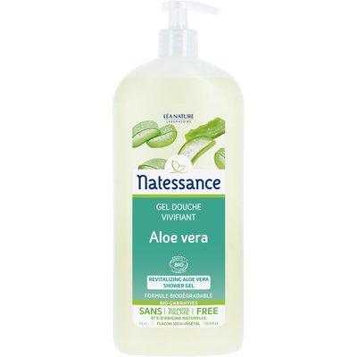 Revitalizing aloe vera shower gel - Natessance - Hygiene
