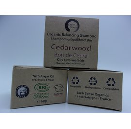 Balancing Solid Shampoo - Cedarwood - Oily & All Hair Types - Earth Sense Organics SAS - Hair