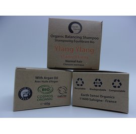 Balancing Solid Shampoo - Ylang Ylang - Normal & all Hair Types - Earth Sense Organics SAS - Hair
