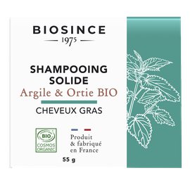 CLAY & NETTLE SOLID SHAMPOO Oily hair - BIOSINCE 1975 - Hair