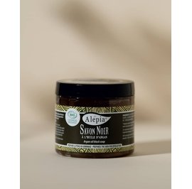 Premium black soap with argan oil - Alepia - Face - Body